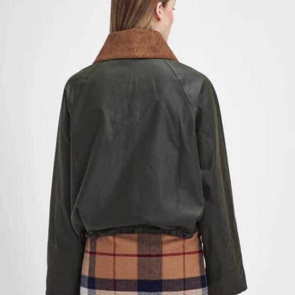 Olive/Beech/Ancient ~ BARBOUR BEAULY Waxed Jacket MSRP$585 British Elegance - Picture 13 of 16